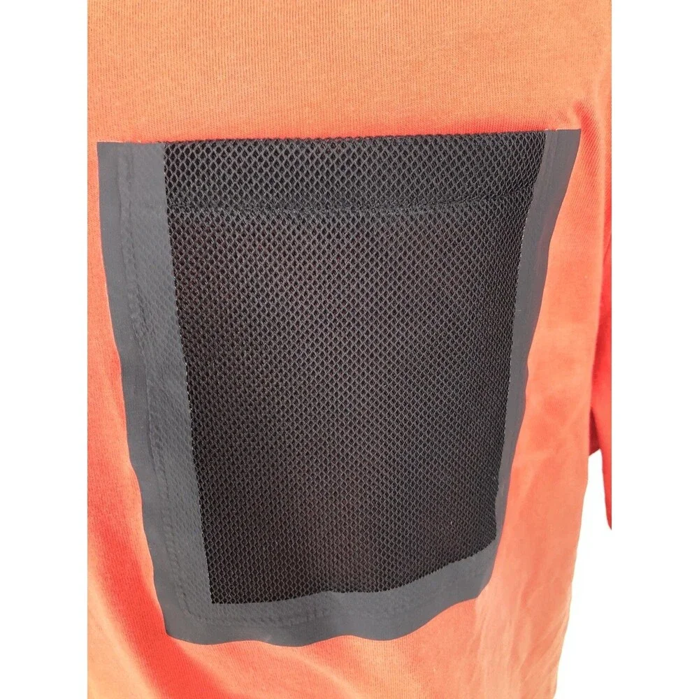 Nike Tech Hypermesh Orange Red Short Sleeve Pocket T-Shirt 776675-696 XXL